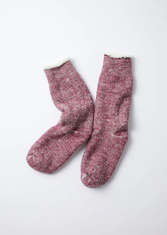 ROTOTO Double Face Crew Socks Grape