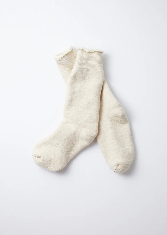 ROTOTO Double Face Crew Socks Oatmeal