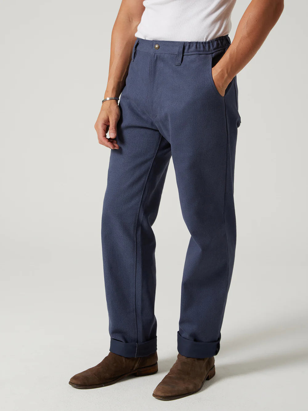 Freeman Studio Pant Vintage Blue Twill