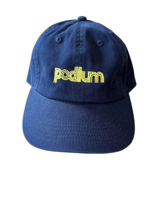 Podium Dad Cap Navy/Yellow