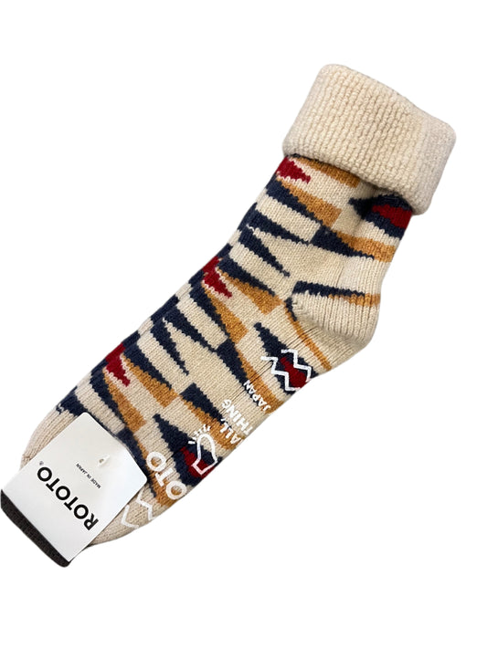 ROTOTO Merino Lambs Wool Room Socks Native