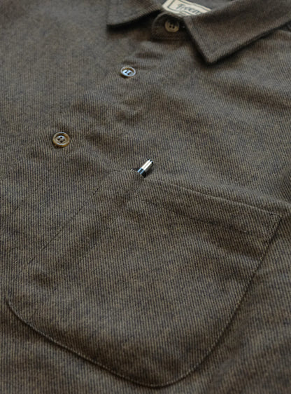 Freeman Weathervane Flannel Dark Olive Twill