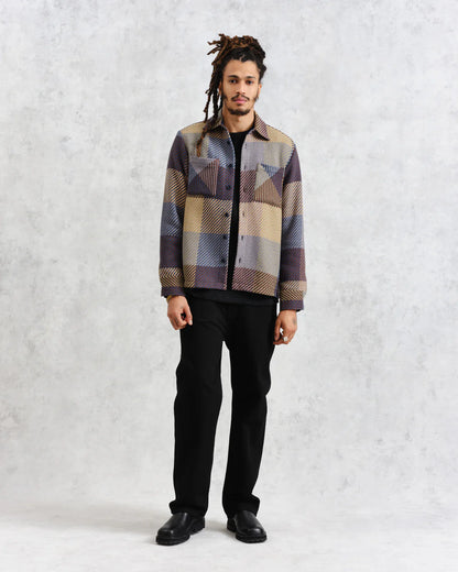 Wax London Whiting Overshirt Multi Color Square