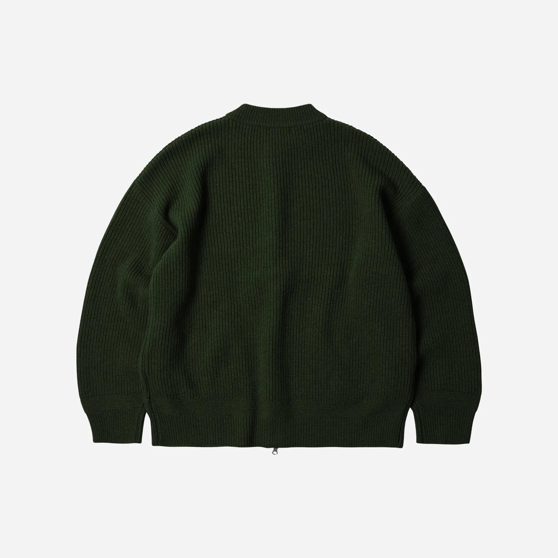 FrizmWORKS Wool Deck Zip Up Cardigan Forest Green