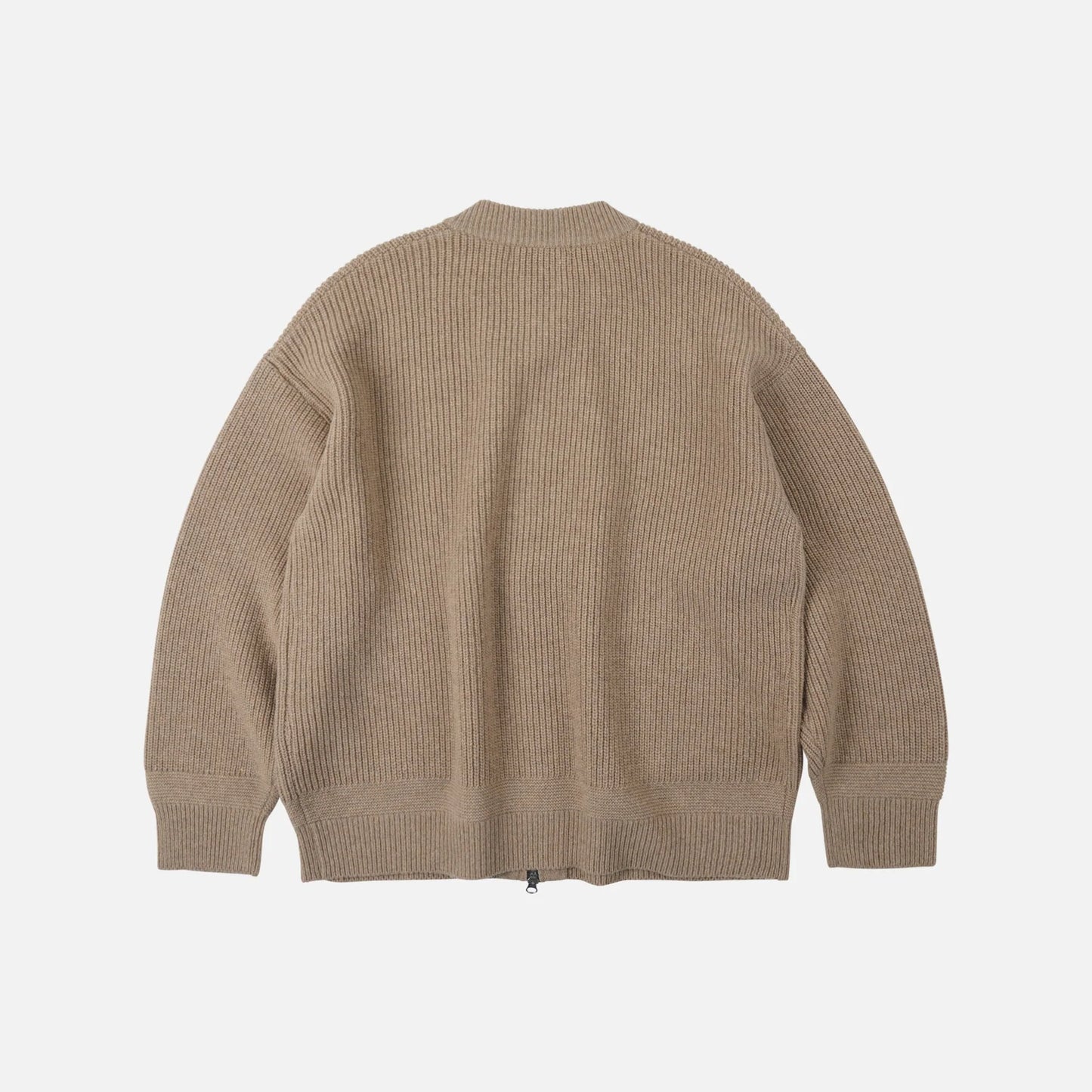 FrizmWORKS Wool Deck Zip Up Cardigan Oatmeal