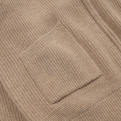 FrizmWORKS Wool Deck Zip Up Cardigan Oatmeal